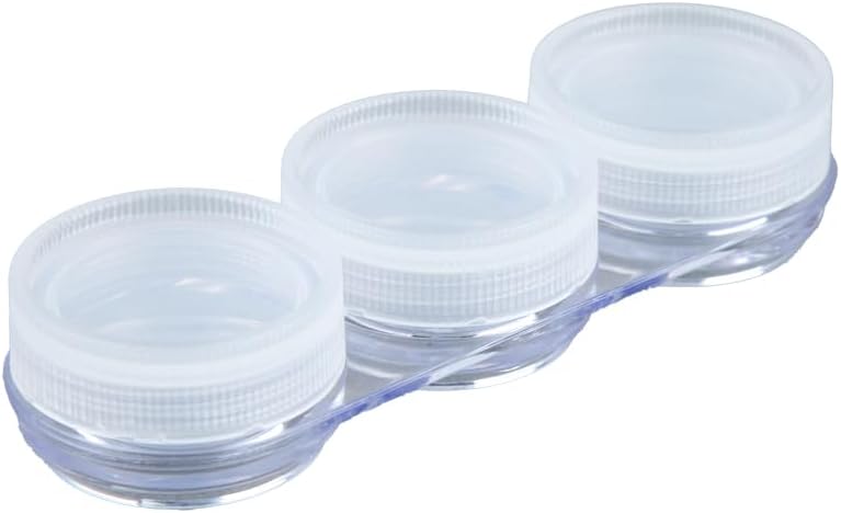 Daiso Coordilette Cream Container Set - 3 Pcs, 3Ml Each, Clear - Image 1